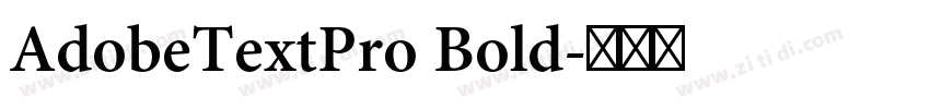 AdobeTextPro Bold字体转换
